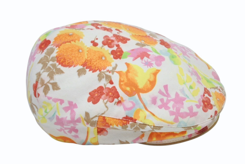 Christian Dior クリスチャンディオール キャスケット キャップ ガリアーノ期 ホワイト マルチカラー コットン 良品 中古 4b010382