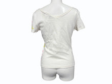 画像をギャラリービューアに読み込む, 極美品 Christian Dior クリスチャンディオール Vネック半袖Tシャツ 6P16155471 サイズ40 マルチカラー ガリアーノ期 総柄 中古 4b010383
