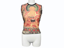 画像をギャラリービューアに読み込む, WAREHOUSE ウェアハウス タンクトップ ノースリーブ ブラック マルチカラー ナイロン コットン サイズ UK8 美品 中古 4b010384