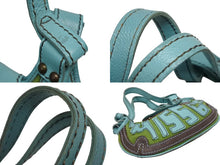 画像をギャラリービューアに読み込む, MISS SIXTY ミスシックスティ ハンドバッグ BW1600 パッチワーク ブルー グリーン ブラウン アンティークゴールド金具 良品 中古 4b010385