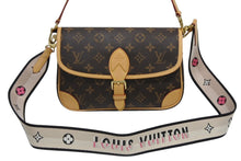 画像をギャラリービューアに読み込む, 極美品 LOUIS VUITTON ルイヴィトン モノグラム ディアヌ ショルダーバッグ M45985 PVCキャンバス ヌメ革 ブラウン ゴールド金具 中古 4b010388