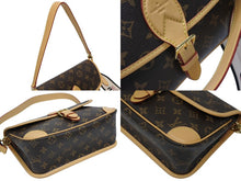 画像をギャラリービューアに読み込む, 極美品 LOUIS VUITTON ルイヴィトン モノグラム ディアヌ ショルダーバッグ M45985 PVCキャンバス ヌメ革 ブラウン ゴールド金具 中古 4b010388