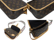画像をギャラリービューアに読み込む, 極美品 LOUIS VUITTON ルイヴィトン モノグラム ディアヌ ショルダーバッグ M45985 PVCキャンバス ヌメ革 ブラウン ゴールド金具 中古 4b010388