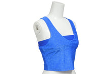 画像をギャラリービューアに読み込む, 新品未使用 CHROME HEARTS クロムハーツ chプラス 総柄 タンクトップ ノースリーブ サイズXS ブルー 中古 4b010389