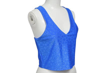 画像をギャラリービューアに読み込む, 新品未使用 CHROME HEARTS クロムハーツ chプラス 総柄 タンクトップ ノースリーブ サイズM ブルー 中古 4b010390