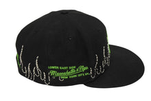画像をギャラリービューアに読み込む, MANNAHATTA NYC × MAXXX Loso マンナハッタ Fuego Logo Baseball Cap With Sashiko Stiches ベースボールキャップ ブラック グリーン サイズ7 1/4 美品 中古 4b010399