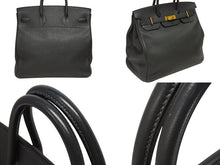 画像をギャラリービューアに読み込む, 極美品 HERMES エルメス Haut a Courroies オータクロア40 ハンドバッグ トゴ グリーン系 ゴールド金具 R刻印 中古 4b010400