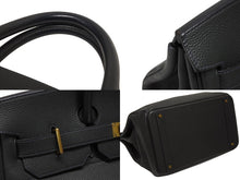 画像をギャラリービューアに読み込む, 極美品 HERMES エルメス Haut a Courroies オータクロア40 ハンドバッグ トゴ グリーン系 ゴールド金具 R刻印 中古 4b010400