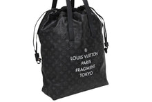 画像をギャラリービューアに読み込む, LOUIS VUIITON ルイヴィトン 藤原ヒロシ フラグメント カバライト トートバッグ M43417 モノグラムエクリプス 美品 中古 4b010403