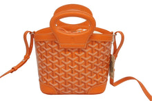 画像をギャラリービューアに読み込む, 新品未使用 GOYARD ゴヤール 限定 ハンドバッグ ベルーガミニ オレンジ PVC レザー 35114566 4b010404