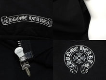 画像をギャラリービューアに読み込む, CHROME HEARTS クロムハーツ ダガー ジップ パーカー ブラック コットン ポリエステル サイズ L RN#95024 シルバー925 金具 良品 中古 4b010408