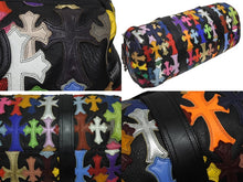 画像をギャラリービューアに読み込む, CHROME HEARTS クロムハーツ DUFFLE SML ボストンバッグ スモール セメタリークロス マルチパッチ クロスボールチェーン 美品 中古 4b010412