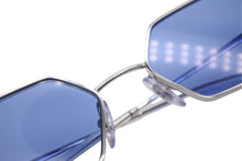 画像をギャラリービューアに読み込む, Ray-Ban レイバン サングラス アイウェア シルバー ブルー プラスチック メタル GP 美品 中古 4b010421