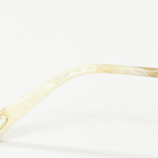 Very good condition Chloe Sunglasses Eyewear CE150S 823 Size 55□18 140 Heart Pink Gold Ivory Used 4b010426