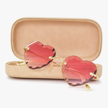 画像をギャラリービューアに読み込む, 極美品 Chloe クロエ サングラス アイウェア CE150S 823 サイズ55□18 140 ハート ピンク ゴールド アイボリー 中古 4b010426