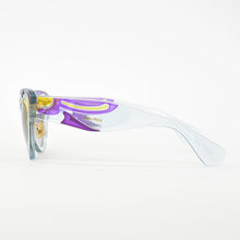 画像をギャラリービューアに読み込む, MIUMIU ミュウミュウ サングラス アート アイウェア SMU07P イタリア製 アセテート ブルー パープル イエロー サイズ49◻︎22 中古 4b010427