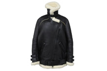 画像をギャラリービューアに読み込む, Acne Studios アクネストゥディオズ ムートン レザージャケット ブラック 16FW 1AG143 サイズ34 美品 中古 4b010429