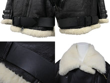 画像をギャラリービューアに読み込む, Acne Studios アクネストゥディオズ ムートン レザージャケット ブラック 16FW 1AG143 サイズ34 美品 中古 4b010429