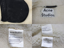 画像をギャラリービューアに読み込む, Acne Studios アクネストゥディオズ ムートン レザージャケット ブラック 16FW 1AG143 サイズ34 美品 中古 4b010429
