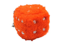 画像をギャラリービューアに読み込む, 新品未使用 CHROME HEARTS クロムハーツ FUZZY DICE ファジーダイス キーリング キーチャーム クロスボール ダガー オレンジ 中古 4b010438