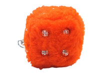 画像をギャラリービューアに読み込む, 新品未使用 CHROME HEARTS クロムハーツ FUZZY DICE ファジーダイス キーリング キーチャーム クロスボール ダガー オレンジ 中古 4b010438