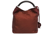 画像をギャラリービューアに読み込む, CHRISTIAN DIOR クリスチャンディオール エスニックライン ホーボー トロッターライン ハンドバッグ ボルドー 美品 中古 4b010440