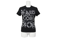Christian Dior クリスチャンディオール HARD CORE DIOR 半袖Ｔシャツ ブラック コットン 3E16155021 サイズ38 美品 中古 4b010442