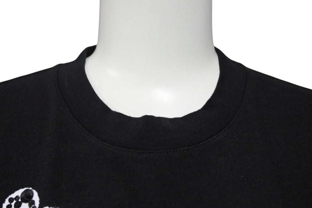 Christian Dior クリスチャンディオール HARD CORE DIOR 半袖Ｔシャツ ブラック コットン 3E16155021 サイズ38 美品 中古 4b010442