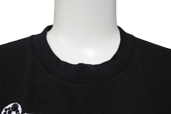 Christian Dior クリスチャンディオール HARD CORE DIOR 半袖Ｔシャツ ブラック コットン 3E16155021 サイズ38 美品 中古 4b010442