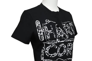Christian Dior クリスチャンディオール HARD CORE DIOR 半袖Ｔシャツ ブラック コットン 3E16155021 サイズ38 美品 中古 4b010442