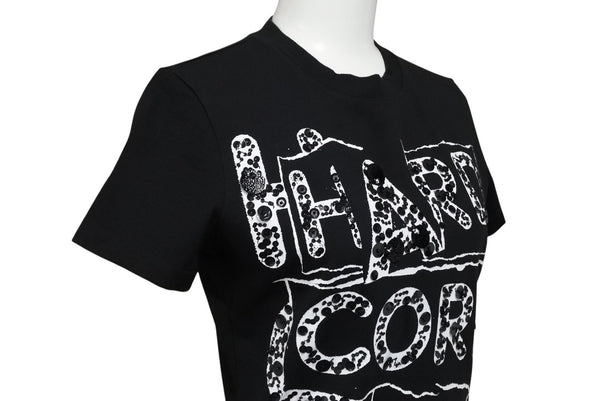 Christian Dior クリスチャンディオール HARD CORE DIOR 半袖Ｔシャツ ブラック コットン 3E16155021 サイズ38 美品 中古 4b010442