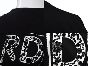 Christian Dior クリスチャンディオール HARD CORE DIOR 半袖Ｔシャツ ブラック コットン 3E16155021 サイズ38 美品 中古 4b010442