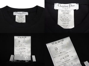 Christian Dior クリスチャンディオール HARD CORE DIOR 半袖Ｔシャツ ブラック コットン 3E16155021 サイズ38 美品 中古 4b010442