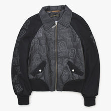 画像をギャラリービューアに読み込む, ROCAWEAR ロカウェア レザージャケット ブルゾン 刺繍 ブラック ヴィンテージ 90s 美品 中古 4b010443