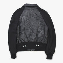 画像をギャラリービューアに読み込む, ROCAWEAR ロカウェア レザージャケット ブルゾン 刺繍 ブラック ヴィンテージ 90s 美品 中古 4b010443
