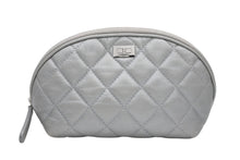 画像をギャラリービューアに読み込む, CHANEL シャネル 2.55 ポーチ キルティング コスメポーチ 小物入れ 18番台 イタリア製 レザー シルバー金具 美品 中古 4b010445