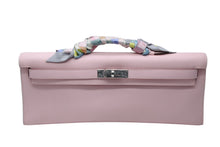 画像をギャラリービューアに読み込む, 新品同様 HERMES エルメス KELLY CUT ケリーカット ハンドバッグ ヴォースイフト ローズサクラ シルバー金具 X刻印 中古 4b010446