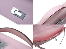 画像をギャラリービューアに読み込む, 新品同様 HERMES エルメス KELLY CUT ケリーカット ハンドバッグ ヴォースイフト ローズサクラ シルバー金具 X刻印 中古 4b010446