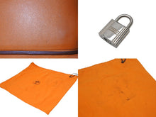 画像をギャラリービューアに読み込む, HERMES エルメス ショルダーバーキン トリヨンクレマンス ◻︎J刻 ゴルチェ期 オレンジ シルバー金具 美品 中古 4b010449