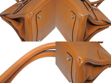 画像をギャラリービューアに読み込む, HERMES エルメス ショルダーバーキン トリヨンクレマンス ◻︎J刻 ゴルチェ期 オレンジ シルバー金具 美品 中古 4b010449