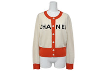 画像をギャラリービューアに読み込む, CHANEL シャネル カーディガン P61427K46799 サイズ38 ココマーク カシミヤ レッド アイボリー 美品 中古 4b010451