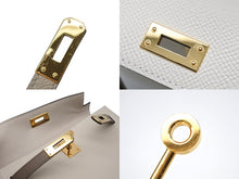 画像をギャラリービューアに読み込む, 極美品 オーダー品 HERMES エルメス Mini Kelly2 ミニケリー2 ミニハンドバッグ エトープ クレ ヴォーエプソン U刻印 ゴールド金具 中古 4b010453