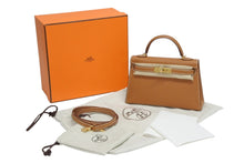 画像をギャラリービューアに読み込む, 新品未使用 HERMES エルメス ミニケリー2 K刻印 2WAY ヴォーエプソン ゴールド ゴールド金具 外縫い 中古 4b010454