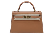 画像をギャラリービューアに読み込む, 新品未使用 HERMES エルメス ミニケリー2 K刻印 2WAY ヴォーエプソン ゴールド ゴールド金具 外縫い 中古 4b010454