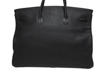 画像をギャラリービューアに読み込む, 極美品 激レア HERMES エルメス BIRKIN バーキン50 ハンドバッグ トゴ ブラック シルバー金具 □H刻印 中古 4b010455