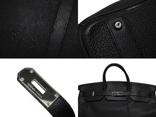 画像をギャラリービューアに読み込む, 極美品 激レア HERMES エルメス BIRKIN バーキン50 ハンドバッグ トゴ ブラック シルバー金具 □H刻印 中古 4b010455