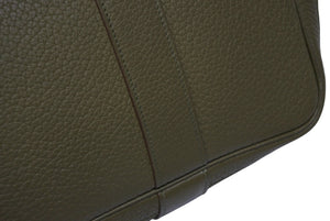 極美品 HERMES エルメス ガーデンパーティPM トートバッグ ネゴンダ キャンバス オリーブグリーン □O刻印 シルバー金具 中古 4b010456