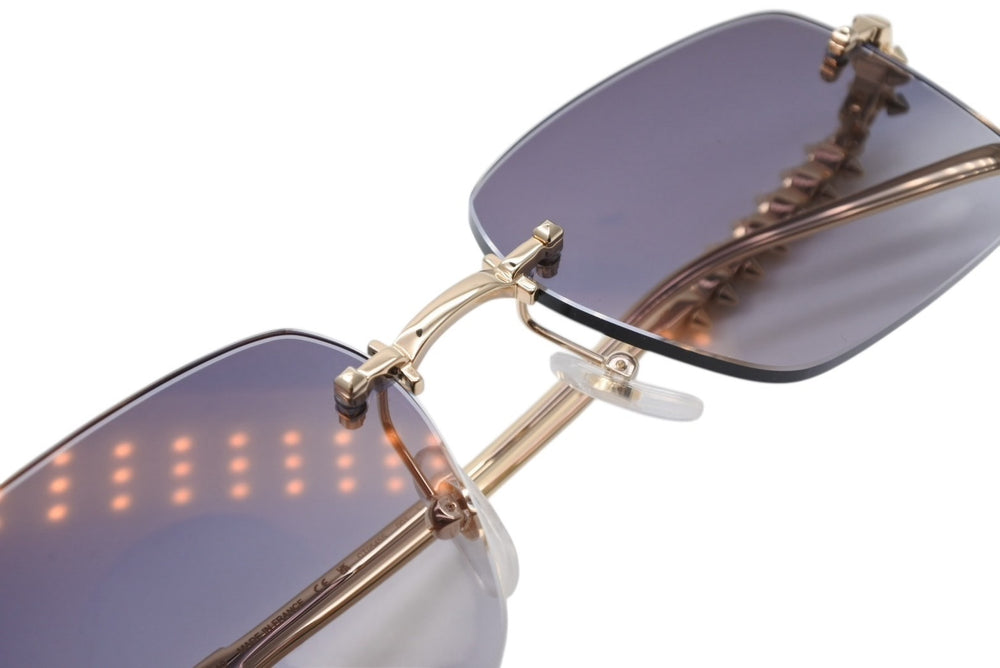 New and unused CARTIER Crush Sunglasses Eyewear CT0545S Size 58□17 140 Gray Gold Used 4b010458