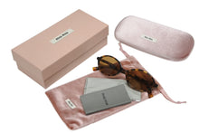 画像をギャラリービューアに読み込む, 極美品 MIUMIU ミュウミュウ サングラス サイズ50□18 140 ブラウン ロゴ金具 19P-2Z1 中古 4b010461