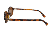 画像をギャラリービューアに読み込む, 極美品 MIUMIU ミュウミュウ サングラス サイズ50□18 140 ブラウン ロゴ金具 19P-2Z1 中古 4b010461